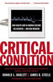 Cover of Critical Condition by Donald L. Barlett