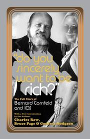 Front cover of Do you sincerely want to be rich? by Charles Raw