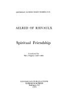 Cover of De spirituali amicitia by Aelred of Rievaulx, Saint
