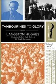 Front cover of Tambourines to glory by Langston Hughes