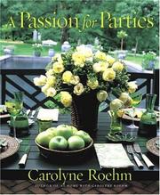 Front cover of A Passion for Parties by Carolyne Roehm