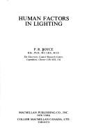 Cover of Human factors in lighting by P. R. Boyce