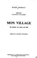 Cover of Mon village by Roger Thabault