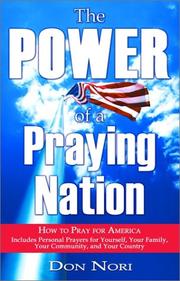 Front cover of The Hope of the Nation That Prays by Nori Don