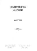 Cover of Contemporary novelists by James Vinson