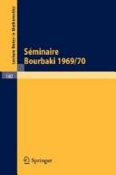 Front cover of Séminaire Bourbaki, vol. 1968/69, exposés 347-363 by Séminaire Bourbaki (21st 1968-69)