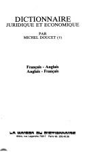 Cover of Legal and economic dictionary by Michel Doucet