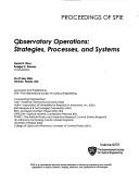Cover of Observatory operations by David R. Silva