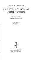 Front cover of The psychology of composition by Sergei Eisenstein