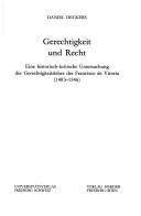 Cover of Gerechtigkeit und Recht by Daniel Deckers