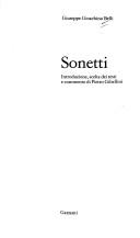 Front cover of Poems by Giuseppe Gioachino Belli