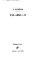 Cover of The mimic men by V. S. Naipaul