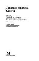 Front cover of Japanese financial growth by Charles Goodhart