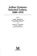 Front cover of Arthur Symons by Arthur Symons