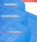 Front cover of Discrete mathematics with applications by H. F. Mattson