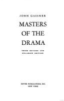 Front cover of Masters of the drama by John Gassner