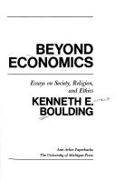 Cover of Beyond economics by Kenneth E. Boulding