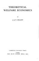Front cover of Theoretical welfare economics by J. de V. Graaff