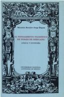 Cover of El pensamiento filosófico de Tomás de Mercado by Mauricio Beuchot