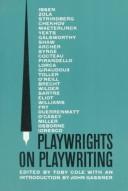 Front cover of Playwrights on playwriting by Toby Cole