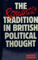 Front cover of The romantic tradition in British political thought by Jonathan Mendilow