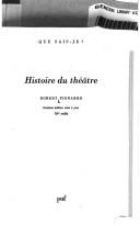 Cover of Histoire du théâtre by Robert Pignarre
