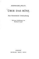 Cover of Über das Böse by Bernhard Welte