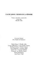 Front cover of Claude Simon by Mireille Calle-Gruber