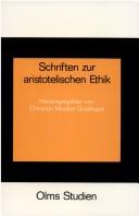 Front cover of Schriften zur aristotelischen Ethik by Christian Mueller-Goldingen