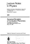 Front cover of Numerical simulation of combustion phenomena by R. Glowinski