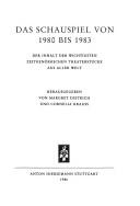 Cover of Der Schauspielführer by Joseph Gregor