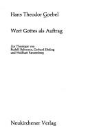Front cover of Wort Gottes als Auftrag by Hans Theodor Goebel