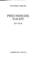 Front cover of Preussische Nacht by Manfred Bieler