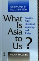 Front cover of What is Asia to us? by Milan Hauner