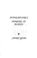 Front cover of Shakespeare's imagery of plants by J. Barry Webb
