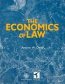 Front cover of The economics of law by Antony W. Dnes