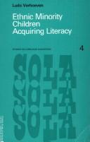 Front cover of Ethnic minority children acquiring literacy by Ludo Th Verhoeven