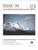 Front cover of ISSAC 99 by International Symposium on Symbolic and Algebraic Computation (1999 Vancouver, Canada)