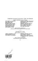 Front cover of Older Americans Act and a long-term family caregiver program by United States. Congress. Senate. Committee on Health, Education, Labor, and Pensions. Subcommittee on Aging