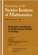 Front cover of Relaxation oscillations in mathematical models of ecology by A. I︠U︡ Kolesov