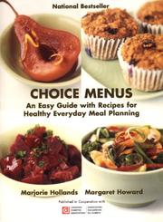 Cover of Choice Menus by Marjorie Hollands
