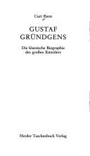 Cover of Gustaf Gründgens by Curt Riess