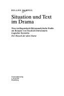 Front cover of Situation und Text im Drama by Roland Harweg