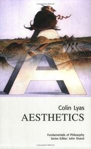 Front cover of Aesthetics (Fundamentals in Philosophy Series , Vol 1) by Colin Lyas