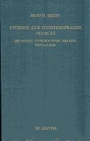 Front cover of Studien zur Dichtersprache Senecas by Michael Hillen
