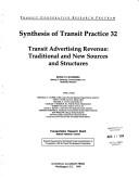 Front cover of Transit advertising revenue by Beverly R. Silverberg