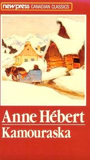 Cover of Kamouraska by Anne Hébert