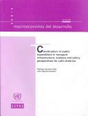 Front cover of Coordination of public expenditure in transport infrastructure by Rodrigo Cárcamo-Díaz