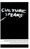 Front cover of Culture speaks by Russell Bishop