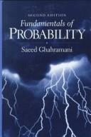 Cover of Fundamentals of probability by Saeed Ghahramani